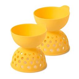 Oxo Brinquedos caçadores de ovos de silicone Good Grips (conjunto de 2), amarelo