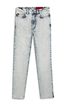 Calcas Jeans, Deep Blue Elastic Ii(Cigarrete) Fenda, Ellus, Feminino, Lav.Claro C/Reserva, 40