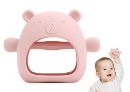 Mordedor de bebê ZYLR, brinquedo de dentição anti-queda para bebês com mais de 3 meses, mordedor de silicone para alívio da dentição do bebê, brinquedo infantil para necessidades de sucção, sem BPA (r