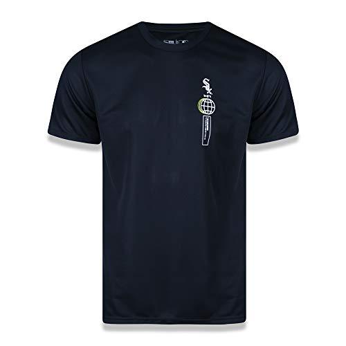 Camiseta New Era Tshirt Chicago White Sox masculino, Preto, G