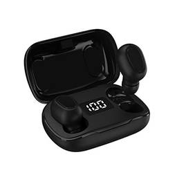 Fone de Ouvido Bluetooth 5 Sem Fio Running Intra-auricular 3658 (black(preto))