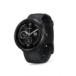 Relógio Maimo R Pulseira 7 Cores Tela de 1,3" Aço Inoxidável Oxigênio Sangue Fitness Rastreador de Sono 115 Modo Exercício Smartwatch (Black)