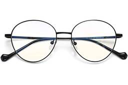 Joopin Azul Luz Filtro Óculos Femininos e Óculos de Filtro Masculino Óculos de Computador Óculos de Jogo Óculos de Luz Azul Filtro Óculos PC Óculos (Preto)