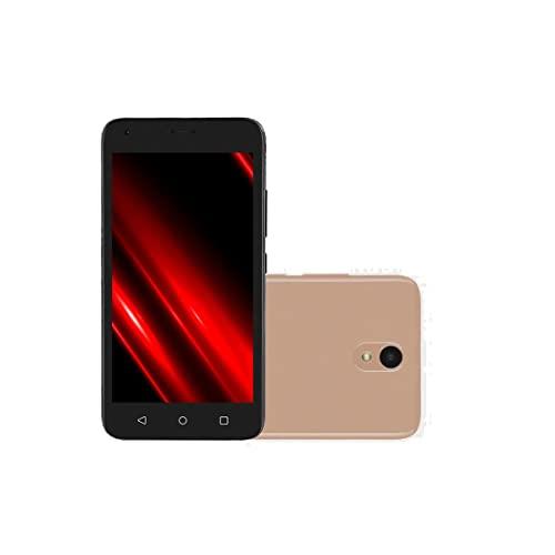 Smartphone Multilaser E Pro 4G 32GB Wi-Fi 5.0 pol. Dual Chip 1GB RAM Câmera 5MP + 5MP Android 11 (Go edition) Quad Core - Dourado – P9151