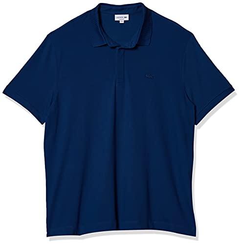 Camisa polo Regular Fit Lacoste Azul + Preto 4G