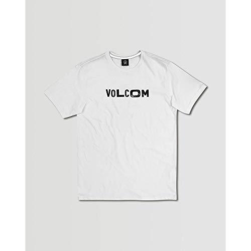 Volcom Camiseta Silk Mc Reply Juv Masculino, GG, Branco