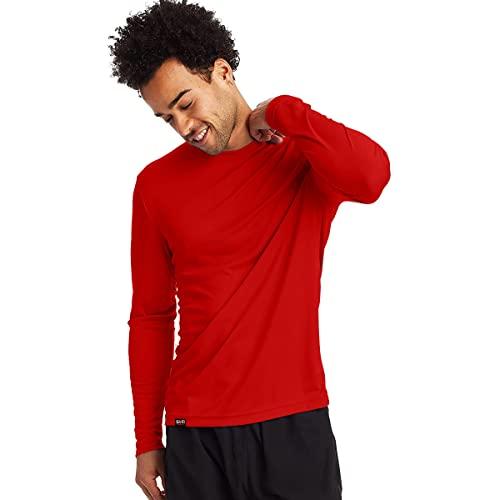KIT 5 Camisetas UV Protection Masculina UV50+ Tecido Ice Dry Fit Secagem Rápida – P Vermelha