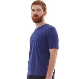 Camiseta UV Protection Masculina Manga Curta UV50+ Tecido Ice Dry Fit Secagem Rápida – P Azul Marinho