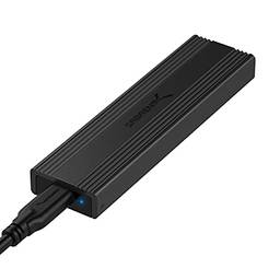 Gabinete Sabrent USB 3.2 Tipo-C s para SSDs M.2 PCIe NVMe e SATA Livre de Ferramentas (EC-SNVE)