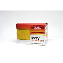 Scrity Ccp 450.03, Envelope Visita Colorido 72X108 Rio De Janeiro 80G, Amarelo, Pacote Com 100 unidades