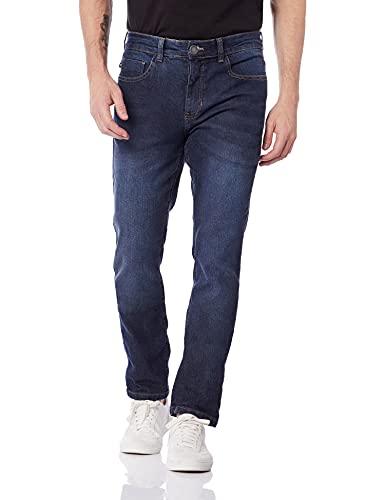 Calça Jeans Masculina Slim Com Elastano Hering, Azul Escuro, 50 Plus Size