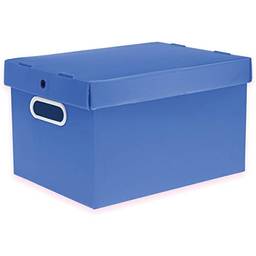 Polycart 7012-AZ Caixa Organizadora Prontobox, 440 x 320 x 260, Azul, Grande
