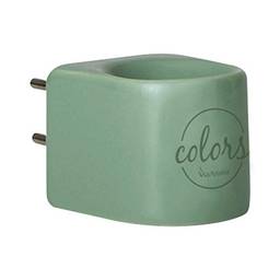 Aromatizador Difusor Elétrico Verde Colors de Porcelana Bivolt Via Aroma