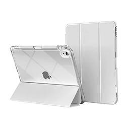WB Capa iPad 10ª Geração 10.9" Polegadas 2022 Translucida Flexível Auto Hibernação e Compart. para Pencil Cinza (Não compatível com iPads de geração anteriores, iPad Air e iPad Mini)