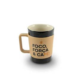 Caneca de Cerâmica Coffee to Go Foco, 150ml, Creme, Mondoceram