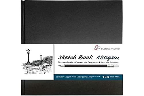Hahnemühle 10628353 SKETCH BOOK 120 G/M2, CADERNO, TAM A4, 64 FLS.,Branco Natural