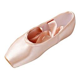 Sapatilhas femininas de balé de dança com ponta macia de couro com cadarço - 43