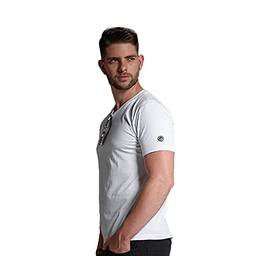 Camiseta Premium Gola Redonda Slim Fit - Polo Match (Branco, G)