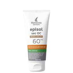 Mantecorp Skincare Protetor Solar Episol Sec Oc FPS 60 Médio Escuro 60ML