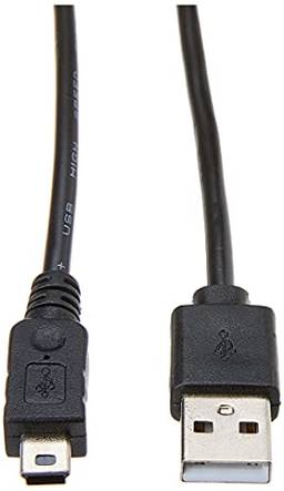 5+, 018-1408, Cabo USB 2 - USB A Macho + Mini USB (V3) 2-1.80M - Preto