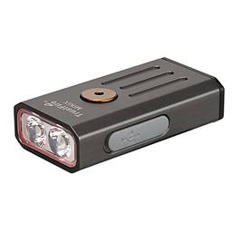 Mini lanterna com luz ultravioleta/luz vermelha IP66 lâmpada portátil recarregável para mochila em acampamento em busca de emergência
