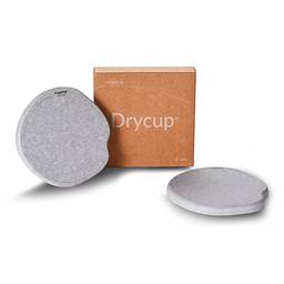 DryCup: Porta Copos de Terra Diatomácea, seca em 1 minuto, Momo Lifestyle, formato orgânico concha (2 unidades)