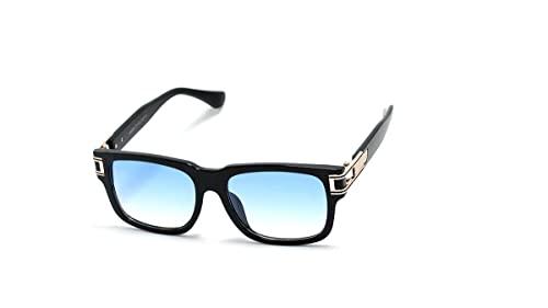 Óculos De Sol Feminino Gatinho Olho De Gato Grande Com Proteção Uv 400 Om-5011 (Preto-Azul)