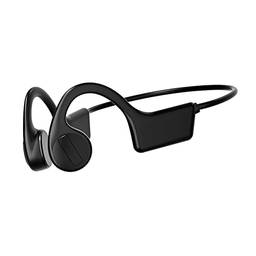 Henniu Fones de ouvido de condução óssea X7 sem fio BT5.0 fone de ouvido para esportes ao ar livre à prova d'água à prova de suor mãos-livres com microfone