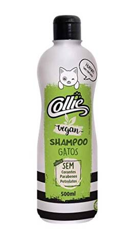 Shampoo Gatos, Collie Vegan, 500ml, Cinza