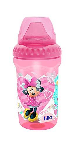 Copo com Bebedor de Silicone Disney - Lillo, Rosa, 330 ml