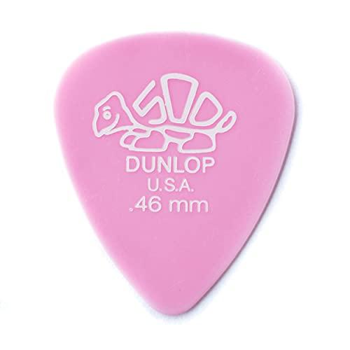Dunlop 41P.46 Delrin®, rosa claro, 0,46 mm, pacote com 12 jogadores