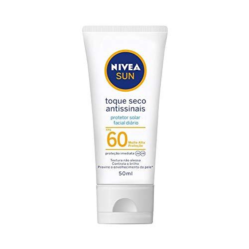 Protetor Solar Facial NIVEA SUN Toque Seco Antissinais FPS60 50ml, Nivea