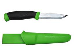 Faca Morakniv para ambientes externos com lâmina de aço inoxidável Sandvik, 10 cm, verde