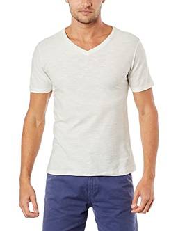 Camiseta manga curta,Rovitex,Masculino,Off White,M