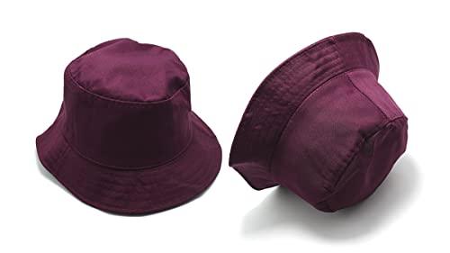 Chapéu Bucket Hat Unissex Moda Verão l02 (Único, Vinho)