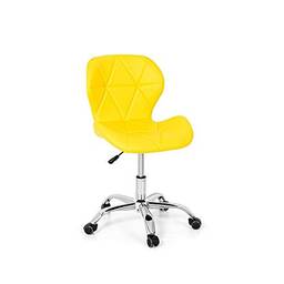 Cadeira Office Eiffel Slim Base Giratória - Amarela