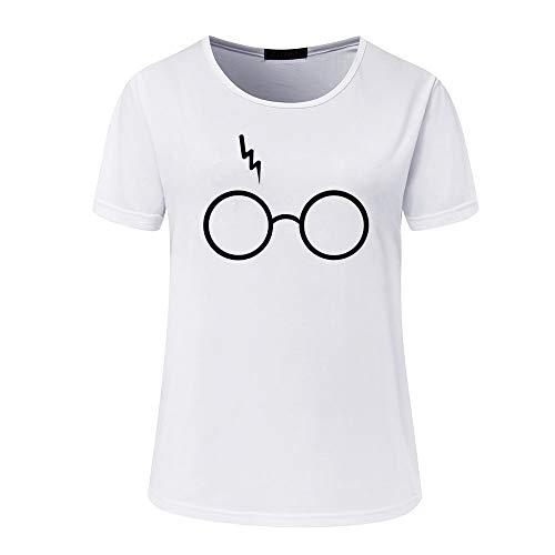 Camiseta Feminina Harry Potter Óculos Exclusiva Branca - GG