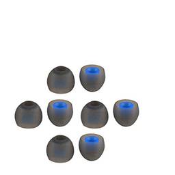 Hemobllo 30 peças de substituição de pontas de silicone para fones de ouvido com cancelamento de ruído (azul)