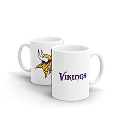 Caneca de Cerâmica Licenciada NFL, Liga de Futebol Americano, modelo Minnesota Vikings