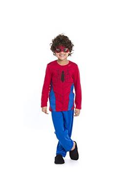 Pijama Infantil Evanilda Masculino Spider 260 Tam. 10