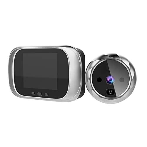 Kiboule Visualizador de porta digital câmera olho mágico campainha tela LCD de 2,8 polegadas com foto de porta digital para segurança doméstica