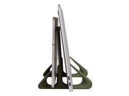 LiteStand Vertical - Suporte de mesa vertical para notebook e tablet - Octoo, Titanium/Verde