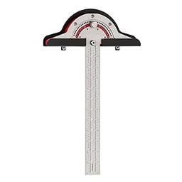 Tomshin Régua de medição multifuncional, carpinteiros, régua, marcenaria, ferramenta de posicionamento, régua de ajuste de ângulo, régua de ângulo
