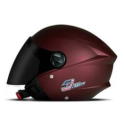 Capacete New Liberty Three Elite 56 Candy Red Viseira Fume, Pro Tork