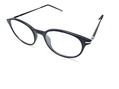 Óculos Armação De Grau Retro Redondo Com Lentes Sem Grau Cor: Preto