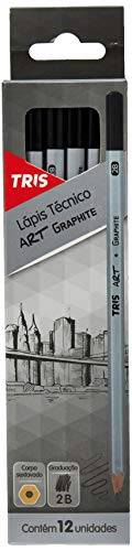 Lapis Preto Graduado Art Graphite - 2B - Cx C/12 Un - Tris