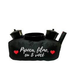 Almofada Porta Pipoca Filme, Eu e Você Cor:Preto