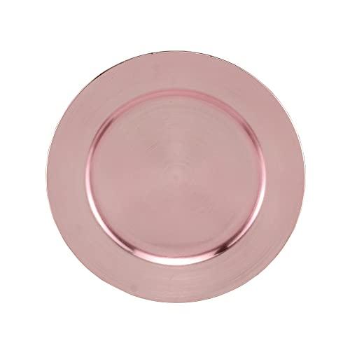 Sousplat de Plástico Opala Rosé 33cm - Lyor