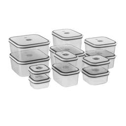 Kit Potes Herméticos de Plástico Electrolux - Cinza 12 unidades