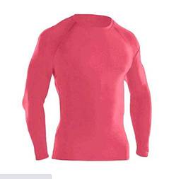 Camisa Termica Adulto Blusa Proteção UV 50 Quente/Frio Fitness Esporte (M, rosa)